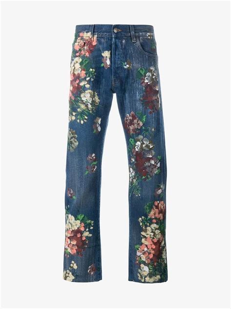 flower painted gucci jeans replica|How to Spot Fake Gucci Jeans .